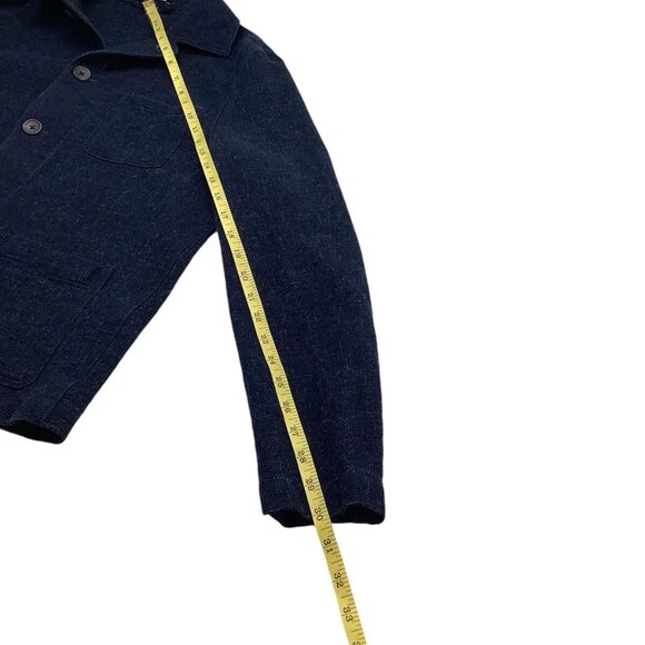 Express Women's Textured Blazer Blue Size Small Slim - Picture 6 of 10